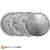 1 Ounce Platinum Coin, 999.5 fine